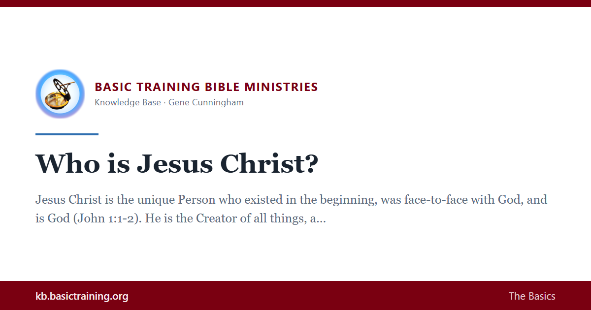 Who is Jesus Christ?